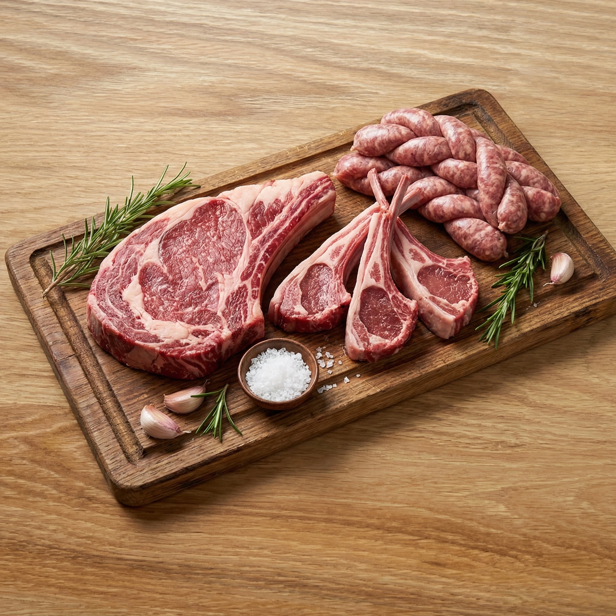 Premium halal lamb chops at First Choice Meat Shop Chestermere