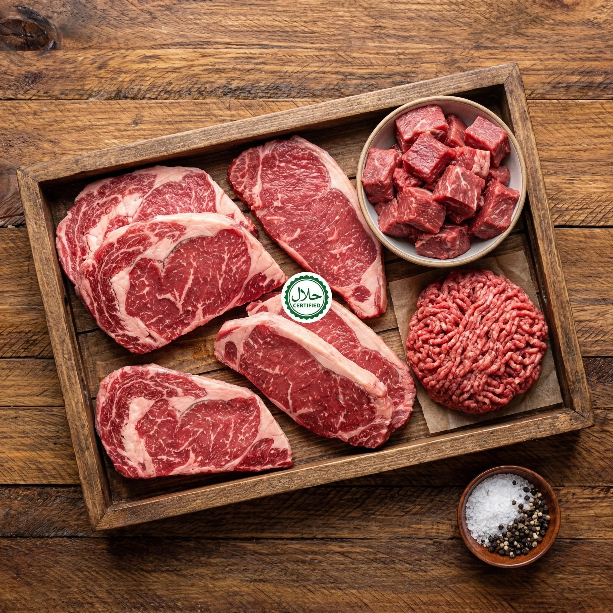 Marinated halal chicken at First Choice Meat Shop Chestermere, AB